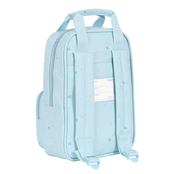 School Bag Mickey Mouse Clubhouse Light Blue (20 x 28 x 8 cm)