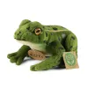 Rappa - Plush realistic green frog stuffed animal 19 cm Eco-Friendly