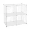 Shelves Confortime White 4 compartments Grille 35 x 35 cm