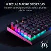 Klaviatūra Razer BlackWidow V4 X Yellow Switch Melns
