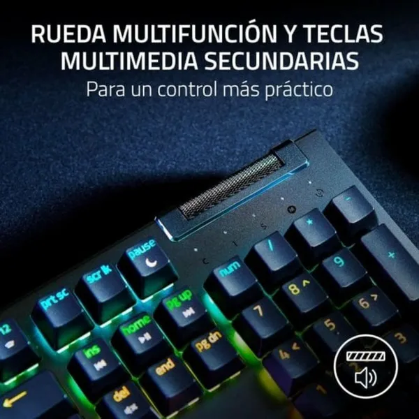 Klaviatūra Razer BlackWidow V4 X Yellow Switch Melns