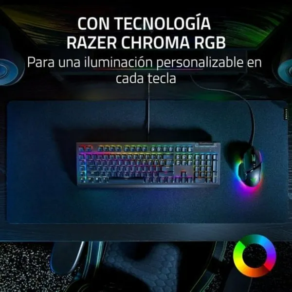 Klaviatūra Razer BlackWidow V4 X Yellow Switch Melns
