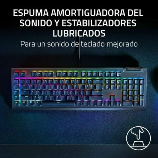 Klaviatūra Razer BlackWidow V4 X Yellow Switch Melns