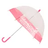 Umbrella BlackFit8 Glow up Pink Transparent PoE Ø 70 cm