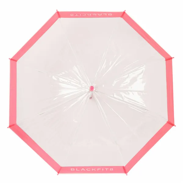 Umbrella BlackFit8 Glow up Pink Transparent PoE Ø 70 cm