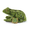 Rappa - Plush realistic green frog stuffed animal 19 cm Eco-Friendly