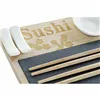 Sushi Set DKD Home Decor PC-186227 White Black Natural Bamboo Board Modern Oriental 28,5 x 18,5 x 2,6 cm (9 Pieces) (28,5 x 18,5