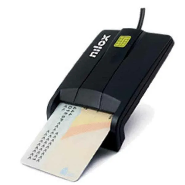 Card Reader Nilox NXLD001 Black DNI (ID Card)