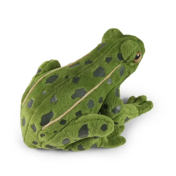Rappa - Plush realistic green frog stuffed animal 19 cm Eco-Friendly