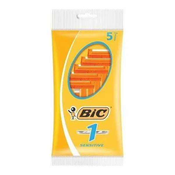 Manual shaving razor Bic Sensitive 1 (5 uds)