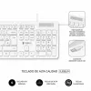 Klaviatūra Subblim SUBKBC-0SSK51 Balts Spāņu Qwerty