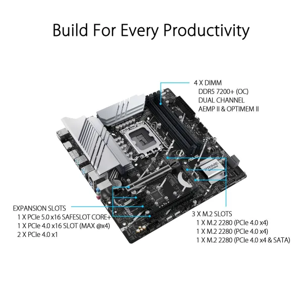 Pagrindinė plokštė Asus PRIME Z790M-PLUS LGA 1700