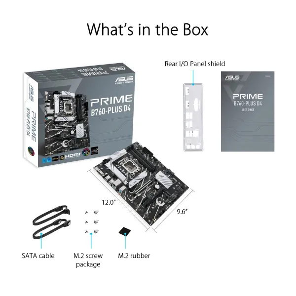 Emolevy Asus PRIME B760-PLUS D4 LGA 1700