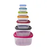 Set of Stackable Hermetically-sealed Kitchen Containers Excellent Houseware 911000160 7 Units