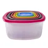 Set of Stackable Hermetically-sealed Kitchen Containers Excellent Houseware 911000160 7 Units