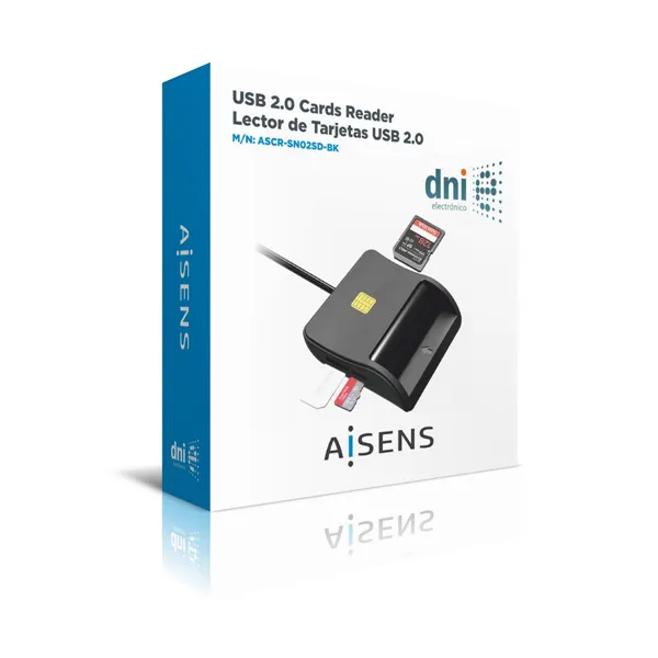 Card Reader Aisens ASCR-SN02SD-BK Black