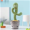 Rechargeable Dancing and Talking Cactus with Music and Multicoloured LED Cacxi InnovaGoods