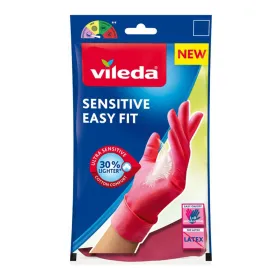 Nitriilkindad Vileda Easy Fit 168412 Roosa M
