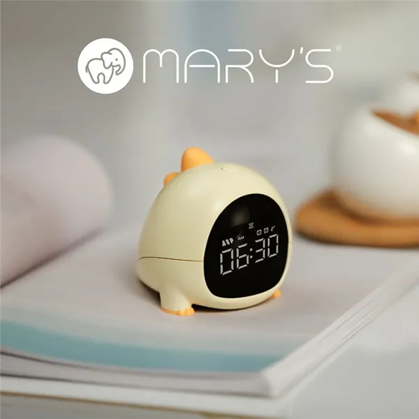 MARY'S ALARM CLOCK LITTLE DINO YELLOW