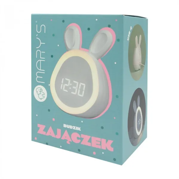 MARY'S WHITE BUNNY ALARM CLOCK