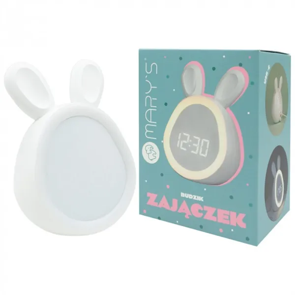 MARY'S WHITE BUNNY ALARM CLOCK