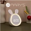 MARY'S WHITE BUNNY ALARM CLOCK