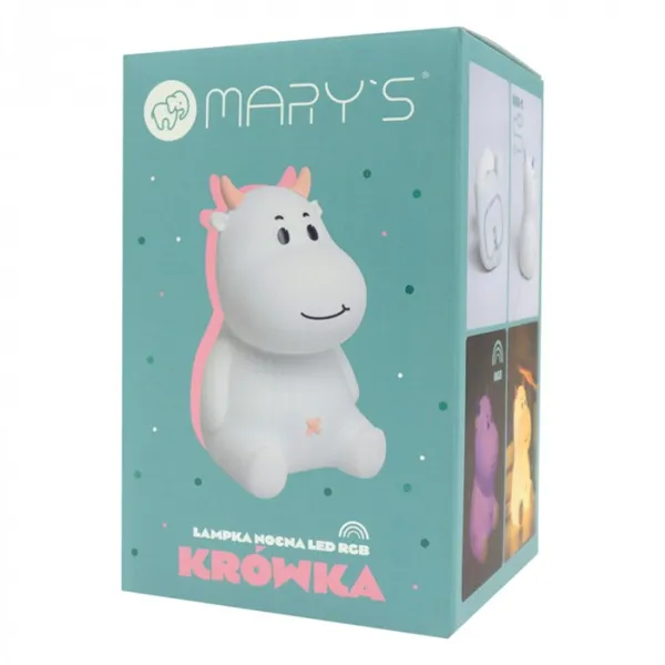 MARY'S NIGHT LAMP LED COW PINK