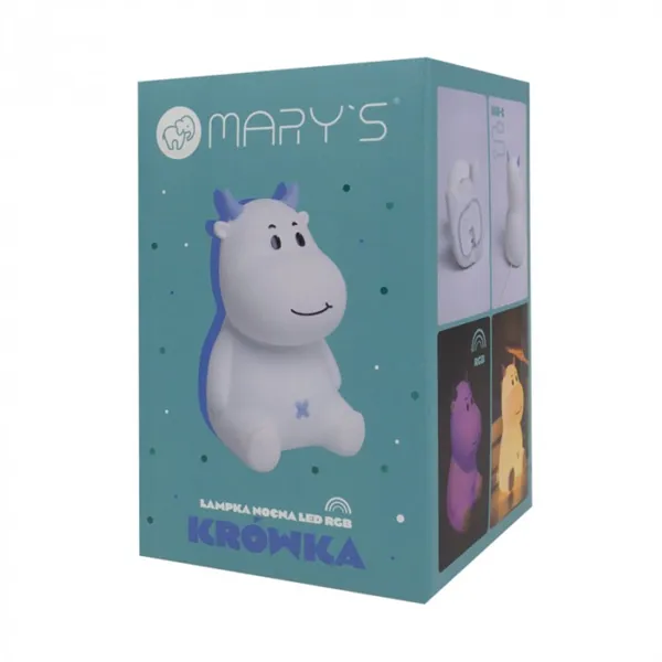 MARY'S LED NIGHT LAMP COW BLUE