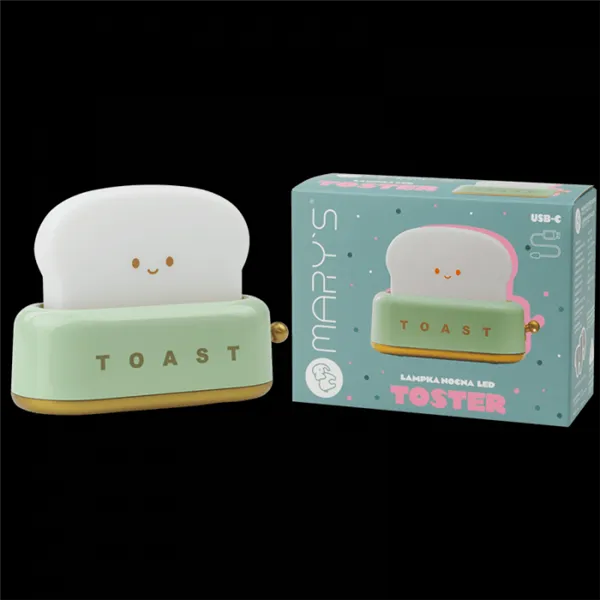 MARY'S LED NIGHT LAMP TOASTER GREEN