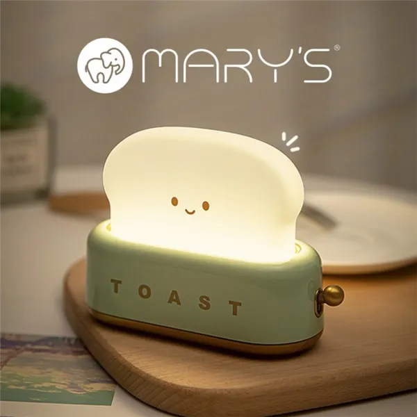 MARY'S LED NIGHT LAMP TOASTER GREEN