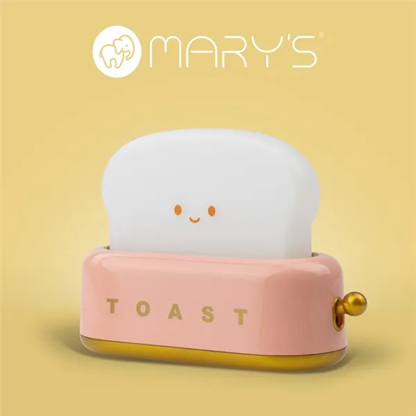 MARY'S LED NIGHT LAMP TOASTER PINK