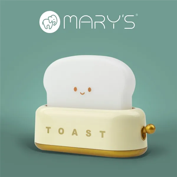 MARY'S LED NIGHT LAMP TOASTER YELLOW