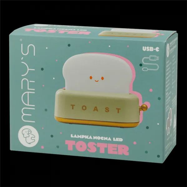 MARY'S LED NIGHT LAMP TOASTER YELLOW