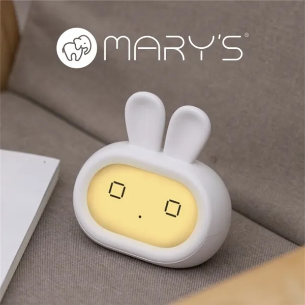 MARY'S ALARM CLOCK RABBIT GREY