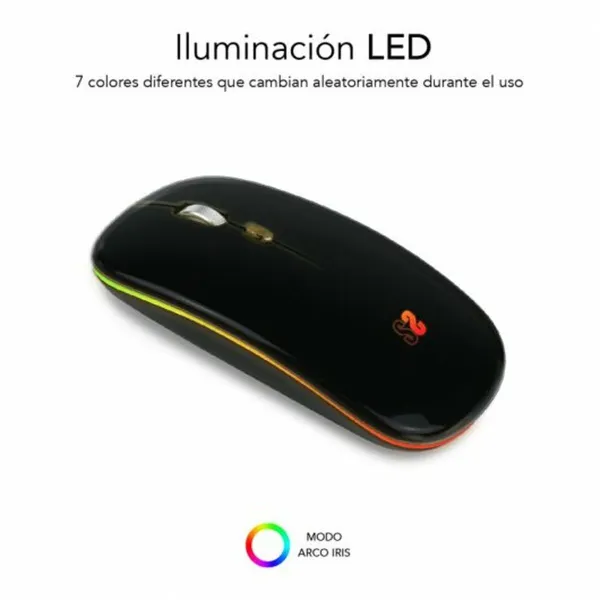 Беспроводная Bluetooth-мышь Subblim SUBMO-LDFLAT1 Чёрный 1600 dpi