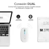 Juhtmevaba Bluetooth-hiir Subblim SUBMO-LDFLAT2 Valge 1600 dpi