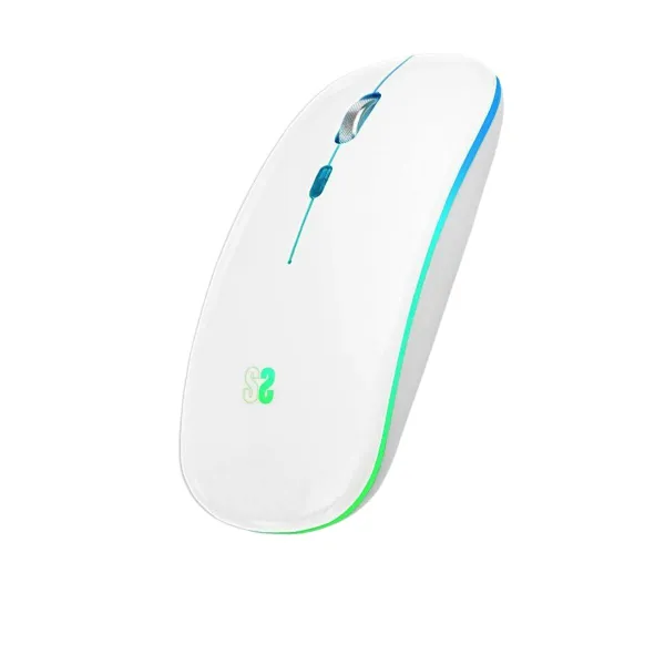 Juhtmevaba Bluetooth-hiir Subblim SUBMO-LDFLAT2 Valge 1600 dpi