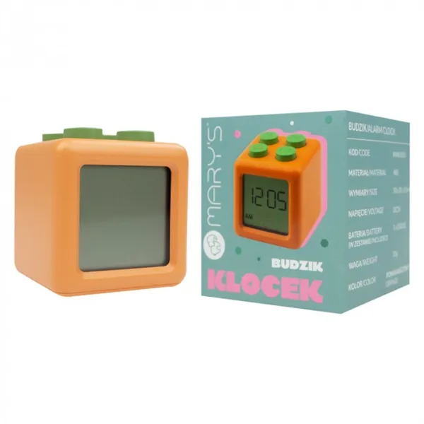 MARY'S ALARM CLOCK BLOCK ORANGE