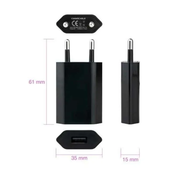 USB-laadija TooQ 10.10.2002 Must 5 W