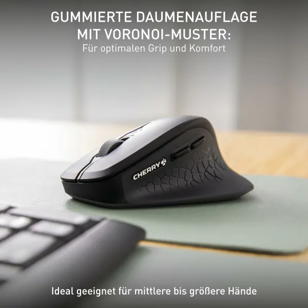 Keyboard and Mouse Cherry JW-8550-2 Black Grey