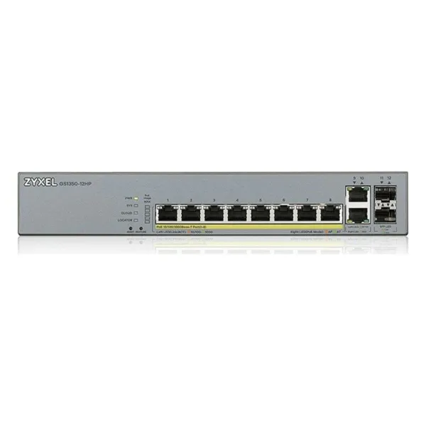 Переключатель ZyXEL GS1350-12HP-EU0101F 10 Gb 130W
