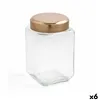 Jar Quid B&w Copper Glass 1,25 L (6 Units) (Pack 6x)