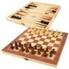 Chess and Checkers Board Colorbaby Backgammon Wood (6 Units)