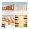 Chess and Checkers Board Colorbaby Backgammon Wood (6 Units)