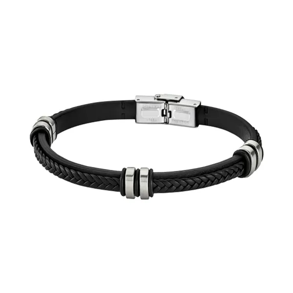 Men's Bracelet Lotus JEWELS JEWELRY Leather Stainless steel