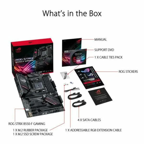 Pagrindinė plokštė Gaming Asus Rog Strix B550-F ATX AM4