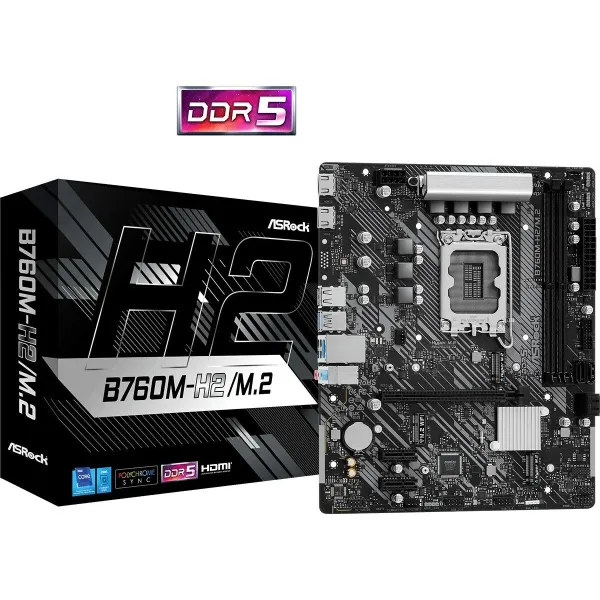 Pagrindinė plokštė ASRock B760M-H2/M.2 LGA 1700 INTEL® B760