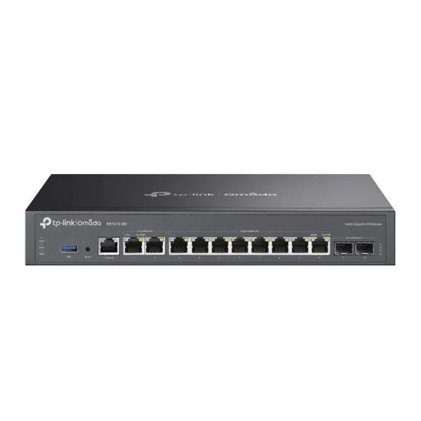 Роутер TP-Link ER7412-M2 Чёрный USB RJ45 Ethernet LAN USB x 1