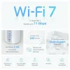 Piekļuves punkts TP-Link DECO BE65 Balts RJ45 USB 3.2 Ethernet WAN Wi-Fi