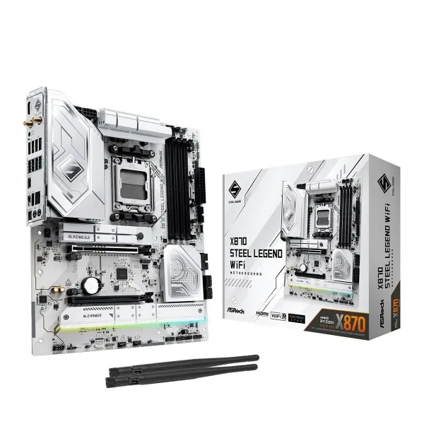 Pagrindinė plokštė ASRock X870 Steel Legend WiFi AMD X870 AMD AM5